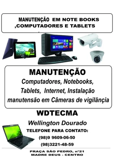 Porteiro,conserto de Computadores,notebooks e Tablets