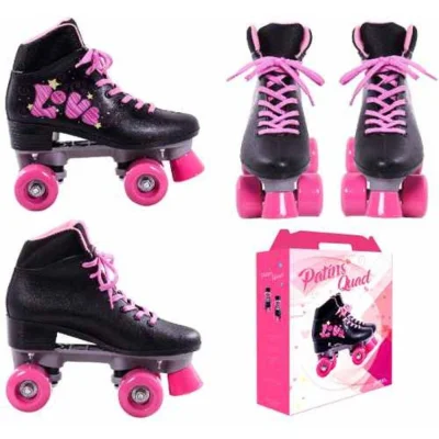 Patins Roller 4 Rodas Quad Clássico Pro Retrô