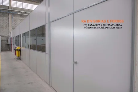 Divisórias Drywall em Guarulhos Eucatex Forro Pvc Isopor Vidro Madeira