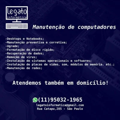 Manutenção de Computadores Redes e Periféricos