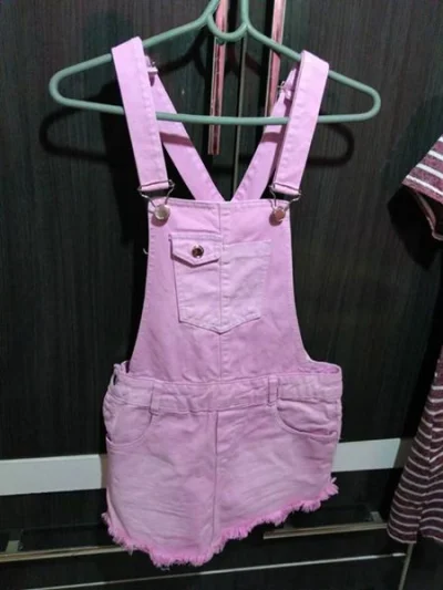 Jardineira Short e Saia