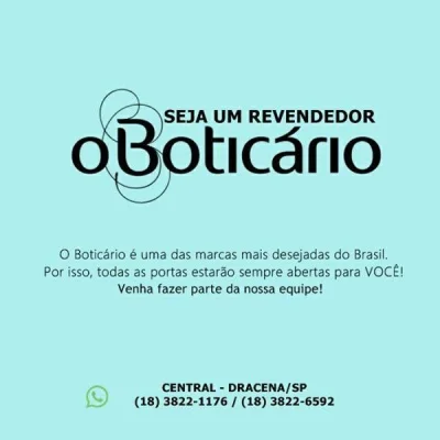 Venha Trabalhar com o Boticário