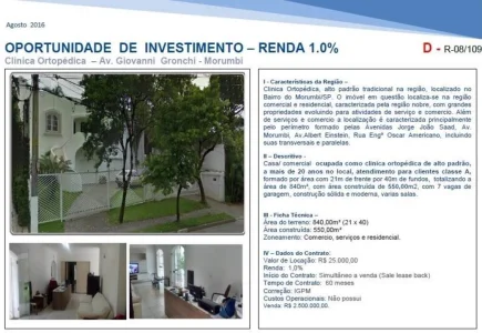Venda e Locação de Galpões com Renda, para Renda e Uso Próprio