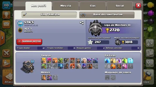 Conta de Clash Of Clans