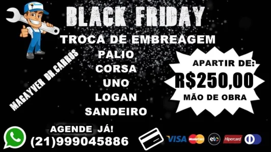 Black Friday Troca de Embreagem
