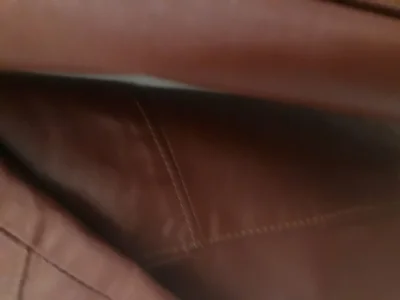 Casaco de Couro Vinho Fem
