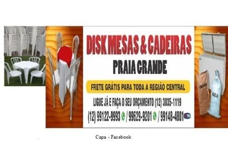 Aluguel de Mesas e Cadeiras – Eventos – Festas Particulares