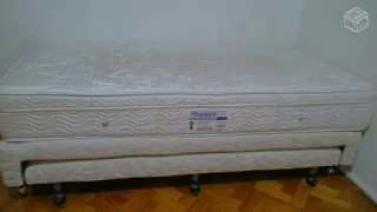 Bi Cama Box + Colchão de Molas (ortobom)