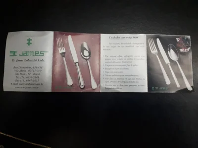 Faqueiro Inox ST James
