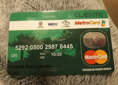 Cartão Transporte Metrocard