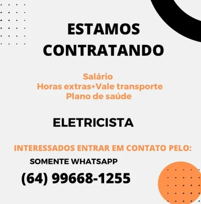 Vaga para Eletricista