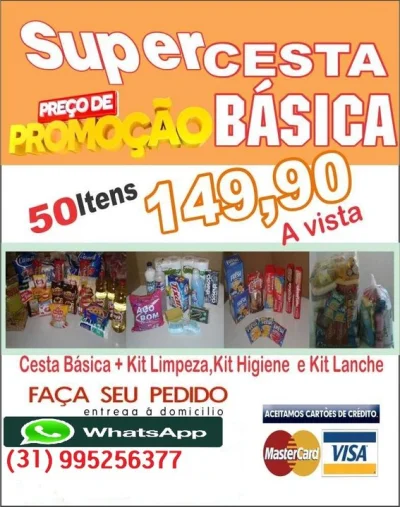 Super Cesta Básica com 50 Itens por 149,90