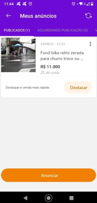 Vende ou Troca Bike de Churros Retro 9800,00