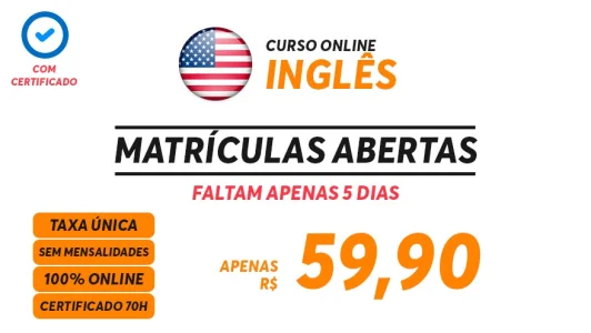 Curso Online de Inglês com Certificado