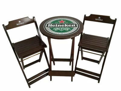 Heineken Conjunto Bistrô Dobrável