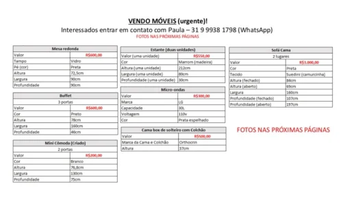 Móveis Semi Novos