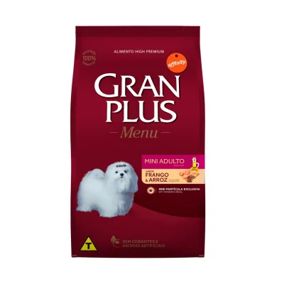 Ração Menu Granplus para Cães Adultos Raças Pequenas Sabor Frango e Ar