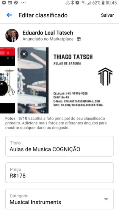 Aulas de Musica Cognição