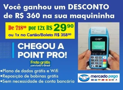 Maquininha de Cartão Point Pro