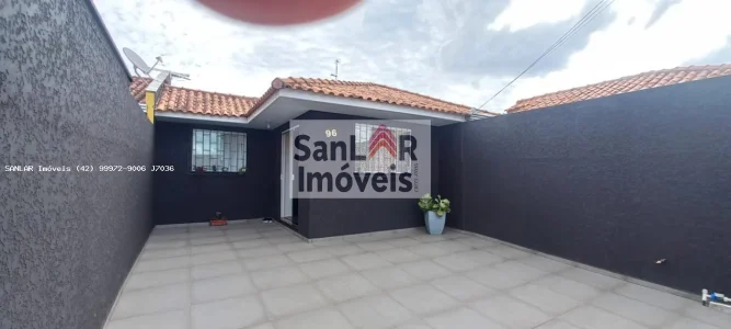 Casa para Venda em Ponta Grossa, Jardim Veneza, 3 Dormitórios, 1 Banheiro