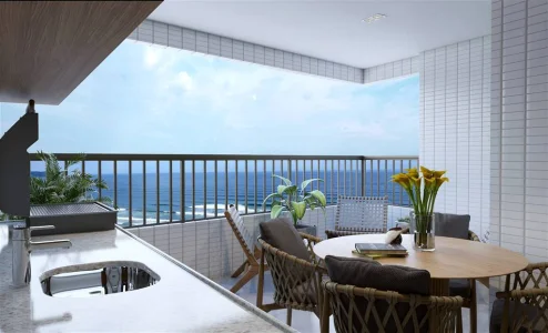 Apartamento com 76.75 m2 - Aviação - Praia Grande SP