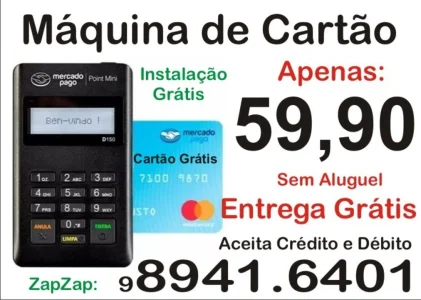 Máquina de Cartão 59,90 Pronta Entrega em Fortaleza Grátis