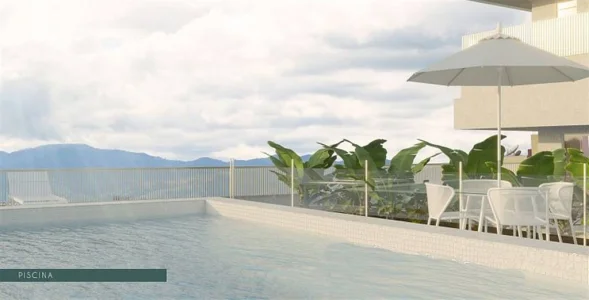 Apartamento com 123.56 m2 - Tupi - Praia Grande SP