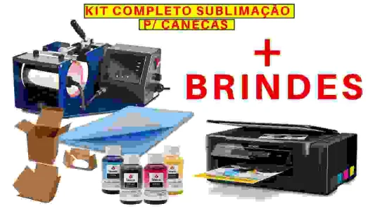 Kit Sublimação Completo p/ Canecas