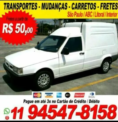 Frete e Carreto - Entrega na Capital e Abc