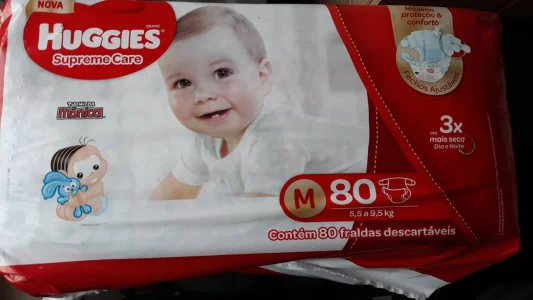 Fralda Huggies Supreme Care, Tamanho M - 80 Unidades