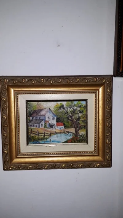 Quadro Pintado à Mão com Moldura