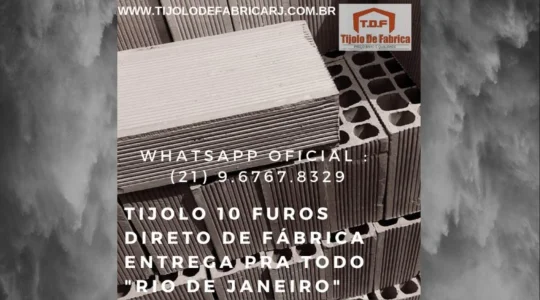 Tijolo Direto de Fábrica Whatsapp: (21) 9.6767.8329 Cantagalo - RJ