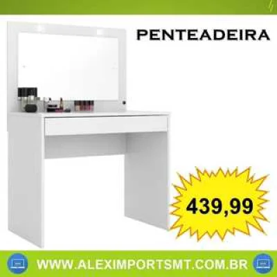 Penteadeira Camarim Atraente Branco Demobile