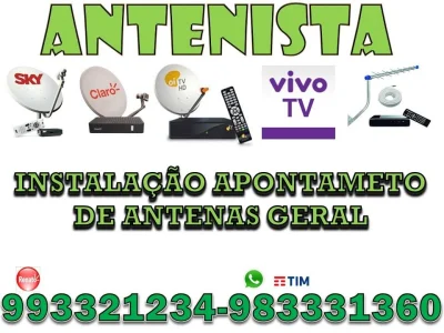 Antenista DF Sky - Claro TV - Oi TV - Vivo TV e Digital