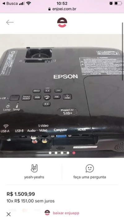 Projetor Epson S18+