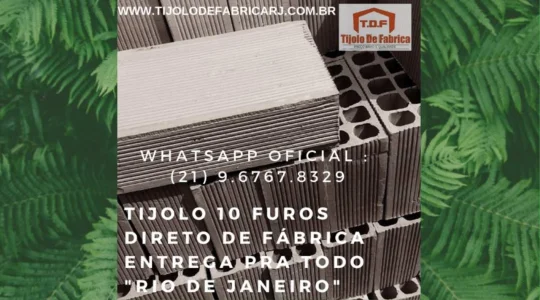Tijolo Direto de Fábrica Whatsapp: (21) 9.6767.8329 Itatiaia- RJ