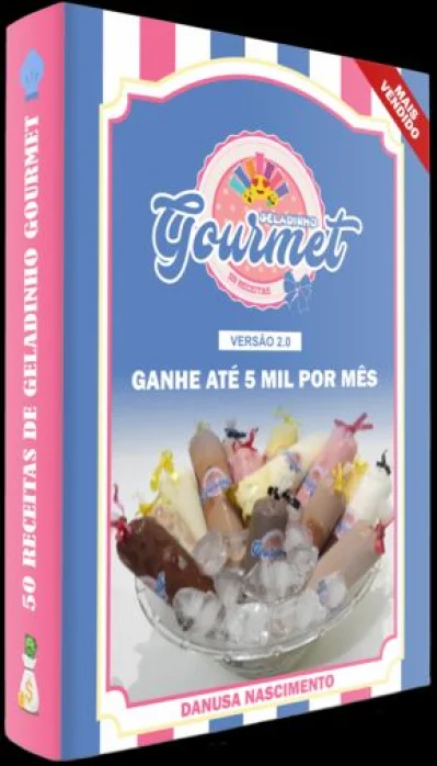 Ebook com 50 Receitas de Geladinho Gourmet