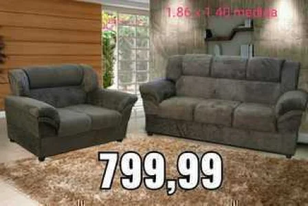 Sofá de 2 e 3 Lugares*