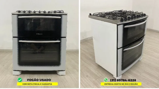 Fogão Usado Electrolux 6 Bocas Duplo Forno (garantia e Nota Fiscal)