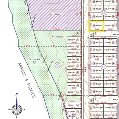 Vendo Lindo Terreno de 450m2 em Quatro Pontes/pr