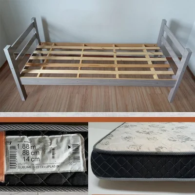 Vendo Cama e Colchão Solteiro