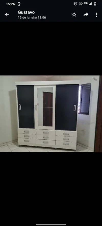 Guarda Roupa Solteiro com Espelho