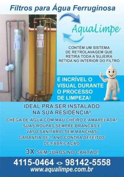 Filtro Aqualimpe para Agua de Poço