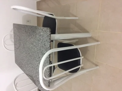 Mesa Granito 1,55x0,9 4 Cadeiras