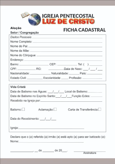Bloco de Pedido / Nota / Recibo / Comanda