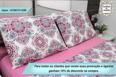 Lençol Malha 100% Algodão (sonhos e Lençóis)
