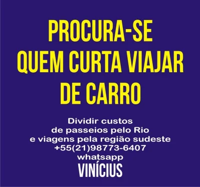 Procura SE Parceiros para Viagens de Carro