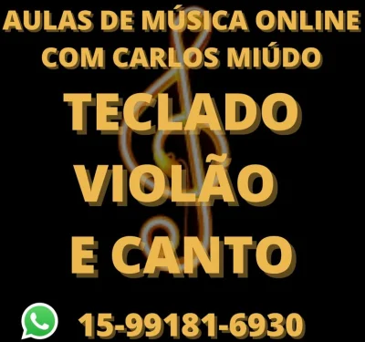 Aulas de Canto Teclado ou Violão
