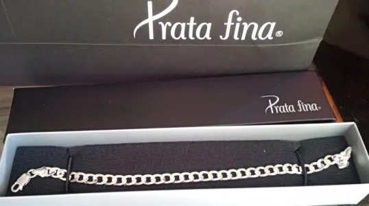 Pulseira de Prata Italiana Goumette