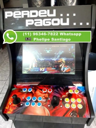 Fliperama com 7.957 Jogos Novo com Garantia de 6 Meses